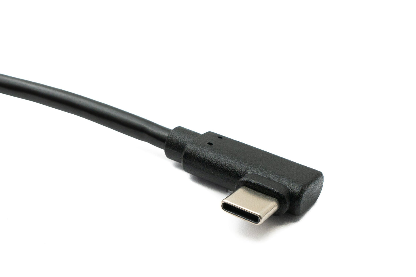 SYSTEM-S USB 3.1 Kabel 180 cm Typ C Buchse zu Stecker Spirale Left Right Angled Winkel