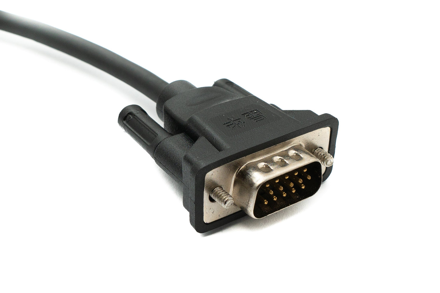 SYSTEM-S VGA Kabel 2 m HD15 Stecker zu Stecker Panel Mount Schraube DSub 15pin