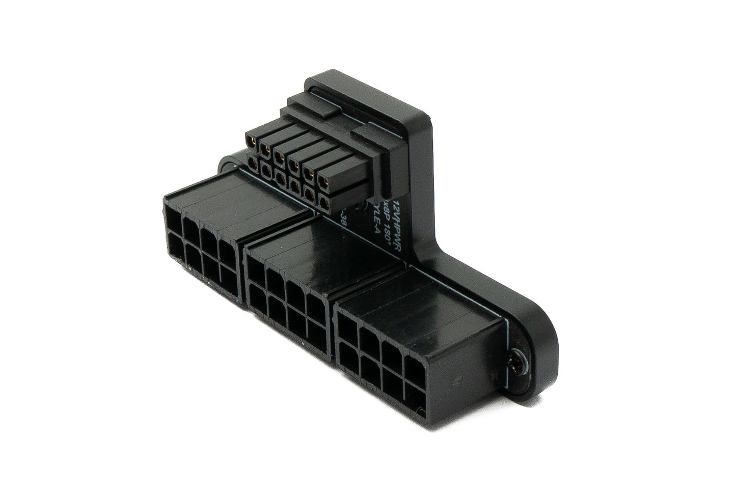 SYSTEM-S ATX3.0 Adapter PCI-E 5.0 12 Pin Buchse zu 24 Pin Stecker Down Angled Winkel für RTX 5090Ti 4080