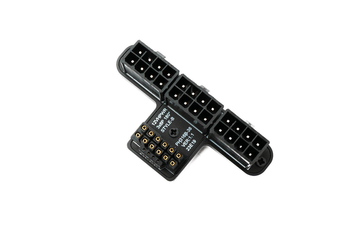 SYSTEM-S ATX3.0 Adapter PCI-E 5.0 12 Pin Buchse zu 24 Pin Stecker Up Angled Winkel für RTX 5090Ti 4080