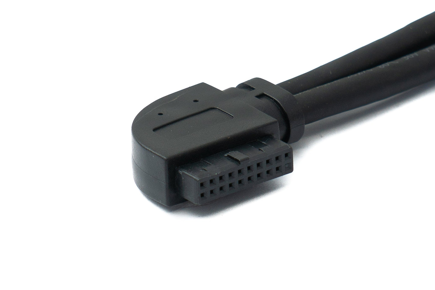 SYSTEM-S USB 3.0 Kabel 25 cm 19 Pin Stecker zu 20 Pin Buchse Motherboard Right Angled Winkel 5 Gbit/s 100W