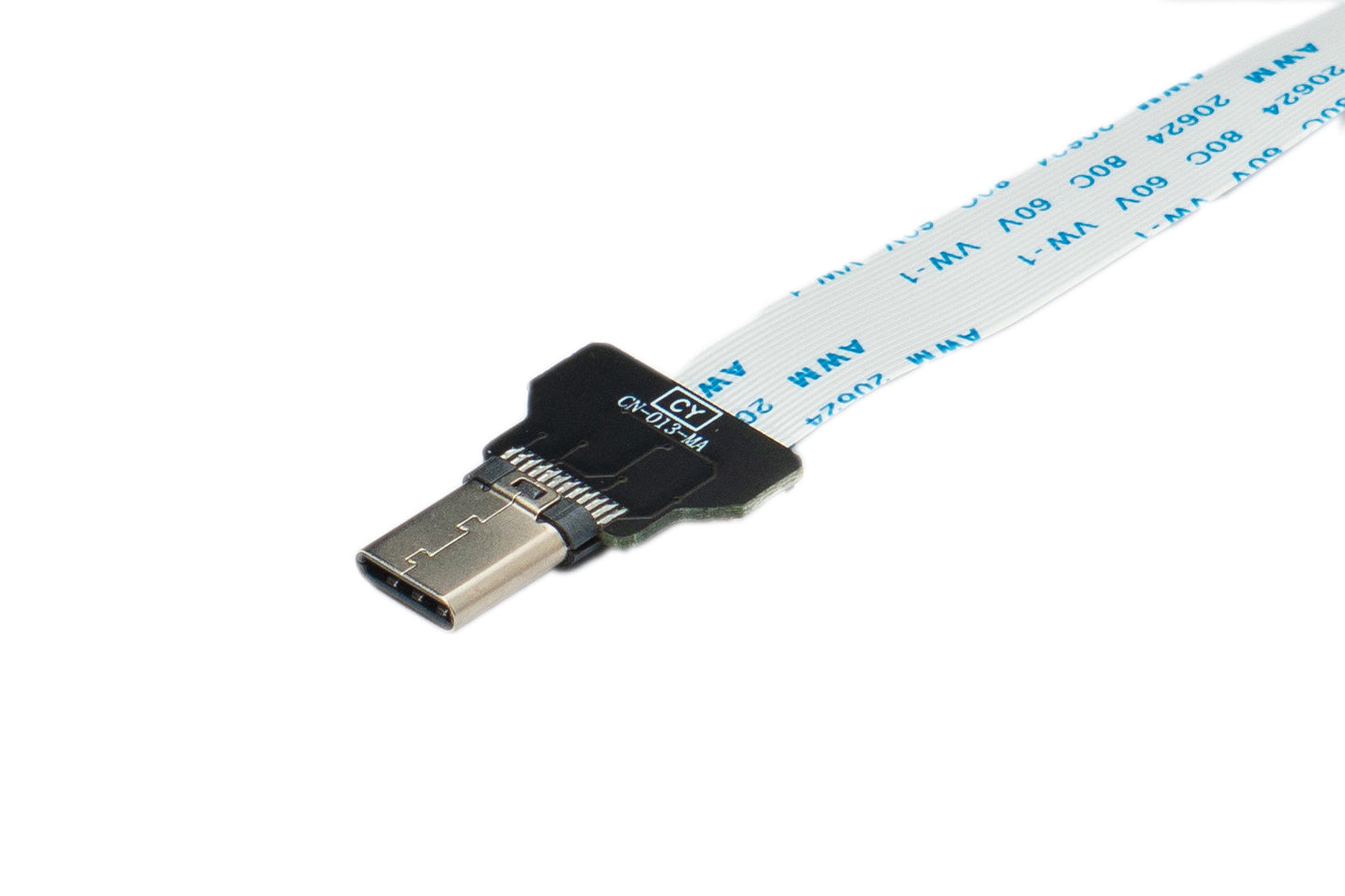 SYSTEM-S USB 3.1 Kabel 15 cm Typ C Stecker zu 3.0 A Buchse Flach FPC Adapter 5 Gbit/s 100W
