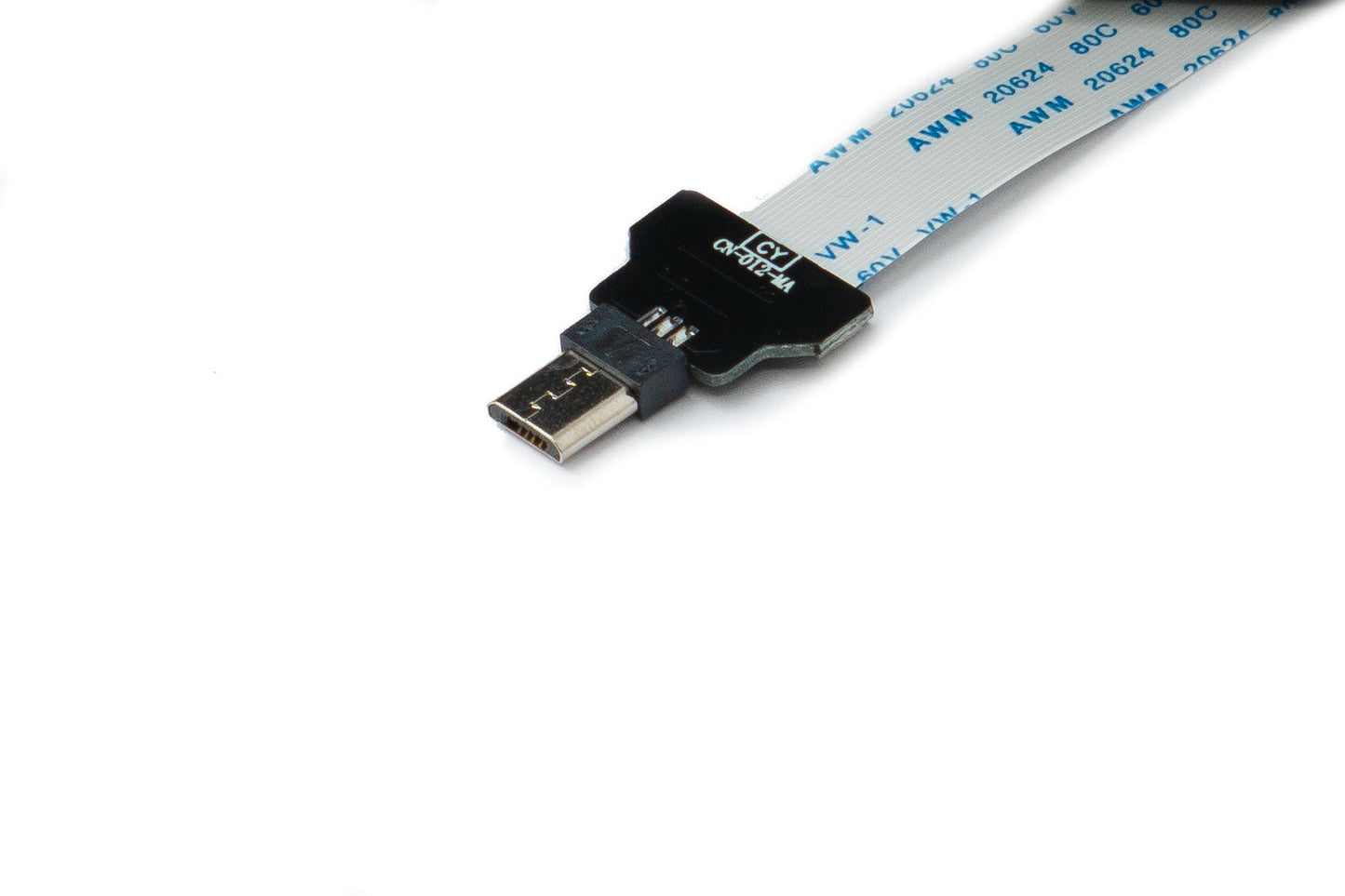 SYSTEM-S USB 3.1 Kabel 15 cm Typ C Stecker zu 2.0 Micro B Stecker Flach FPC