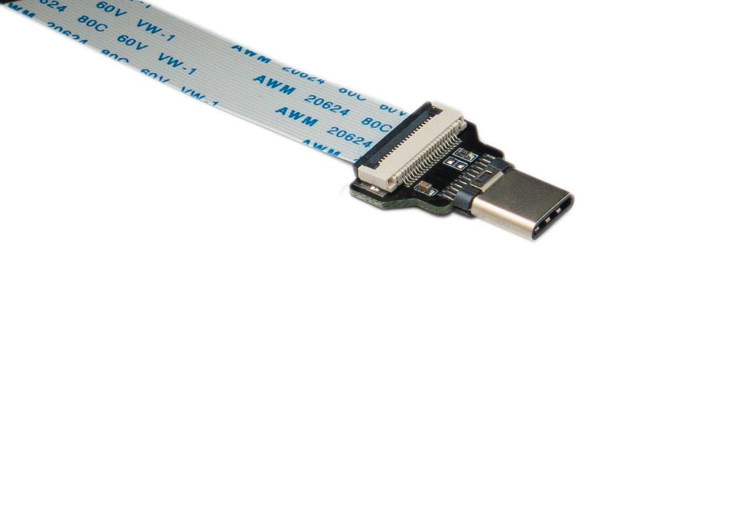 SYSTEM-S USB 3.1 Kabel 15 cm Typ C Stecker zu 2.0 Micro B Stecker Flach FPC