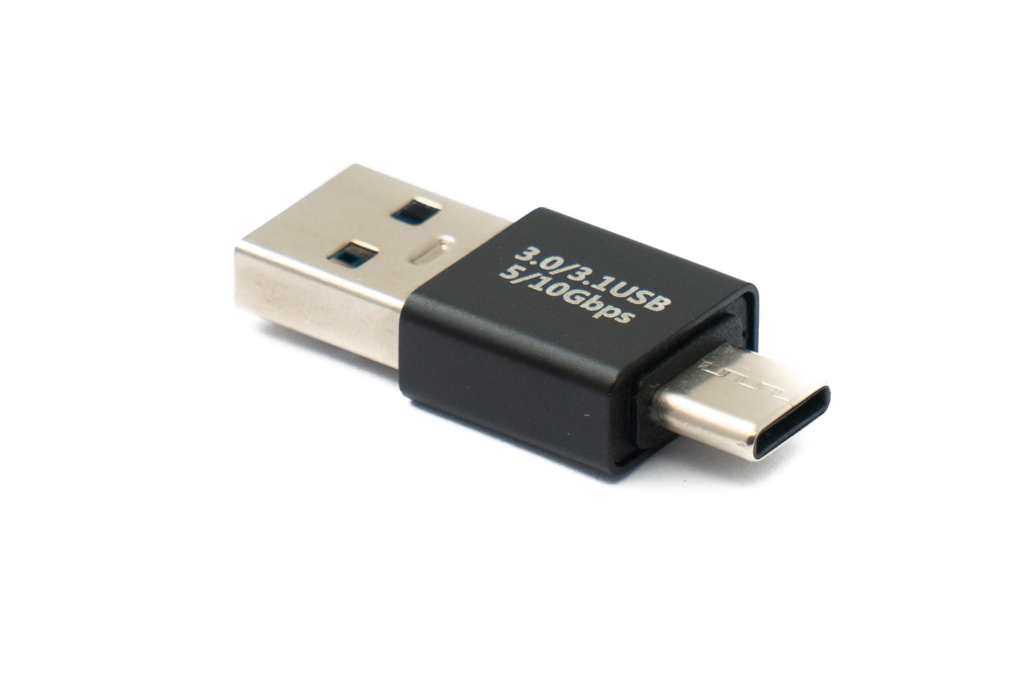 SYSTEM-S USB 3.0 Adapter Typ A Stecker zu 3.1 C Stecker unidirektional Kabel 10 Gbit/s 100W