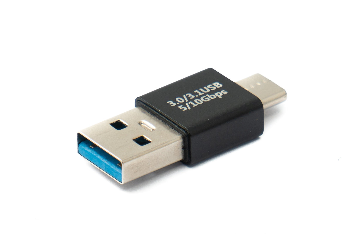 SYSTEM-S USB 3.0 Adapter Typ A Stecker zu 3.1 C Stecker unidirektional Kabel 10 Gbit/s 100W