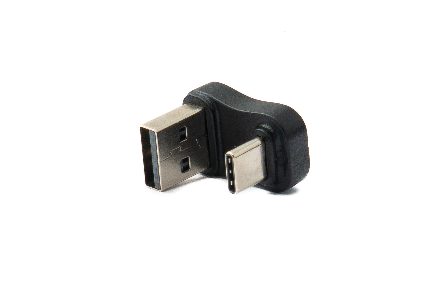 SYSTEM-S USB 3.0 Adapter Typ A Stecker zu 3.1 C Stecker unidirektional 180° U Turn Winkel Up Angled Kabel 10 Gbit/s 100W