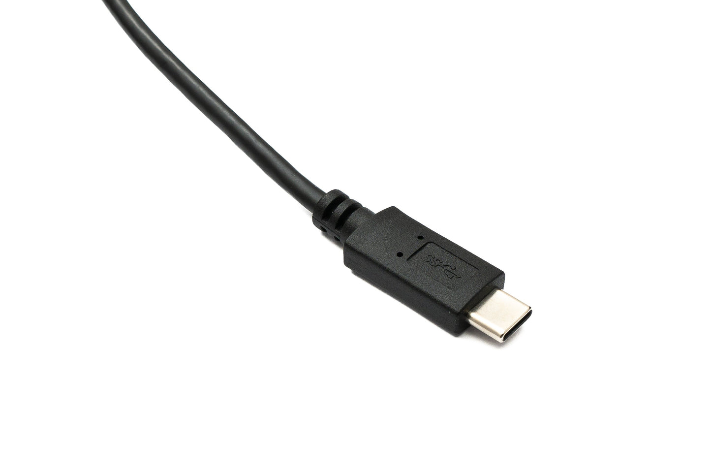 SYSTEM-S USB 3.0 Kabel 100 cm Micro B Stecker zu 3.1 Typ C Stecker Winkel Right Angled Panel Mount Schraube