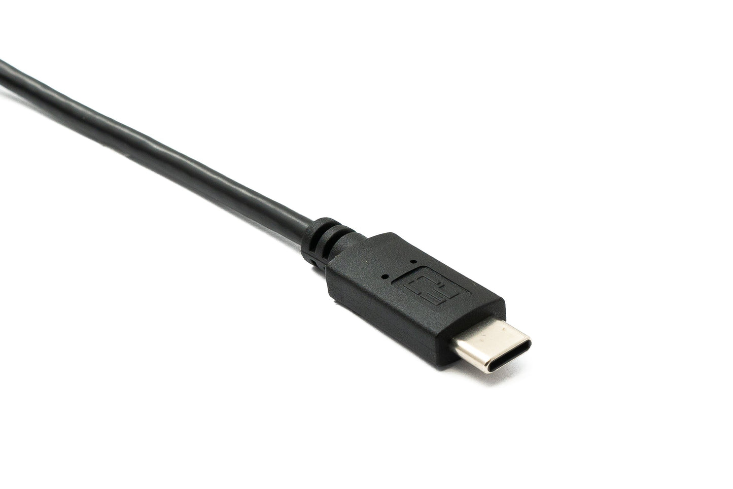 SYSTEM-S USB 3.0 Kabel 100 cm Micro B Stecker zu 3.1 Typ C Stecker Panel Mount Schraube 5 Gbit/s 100W
