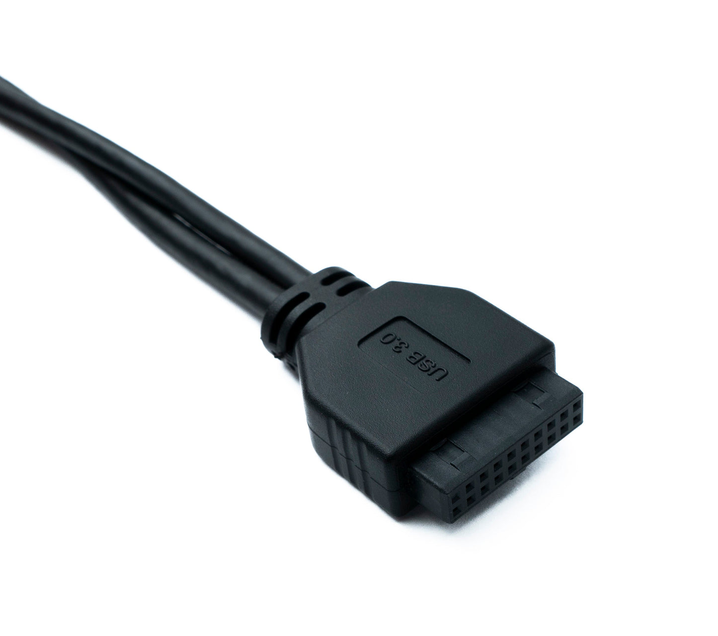 SYSTEM-S USB 3.0 Y Kabel 50 cm 19 Pin Buchse zu 2x 3.0 Typ A Buchse Motherboard Panel Mount Schraube 5 Gbit/s 100W