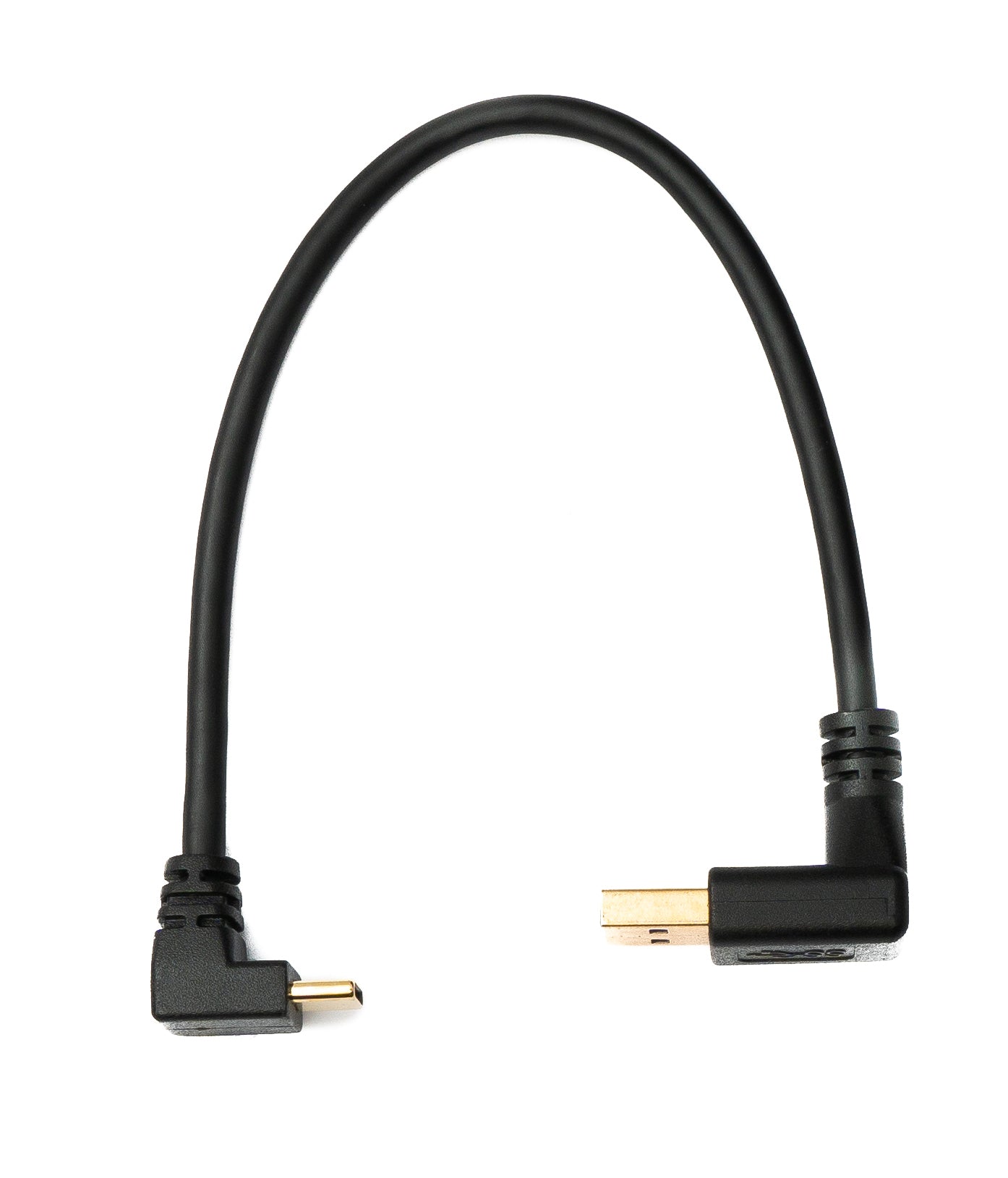 SYSTEM-S USB 3.1 Kabel 20 cm Typ C Stecker zu 3.0 A Stecker abwärts aufwärts gewinkelt 5 Gbit/s 100W