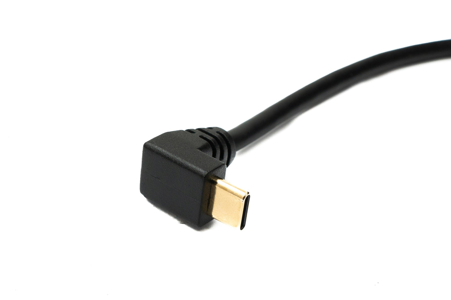 SYSTEM-S USB 3.1 Kabel 20 cm Typ C Stecker zu 3.0 A Stecker abwärts aufwärts gewinkelt 5 Gbit/s 100W