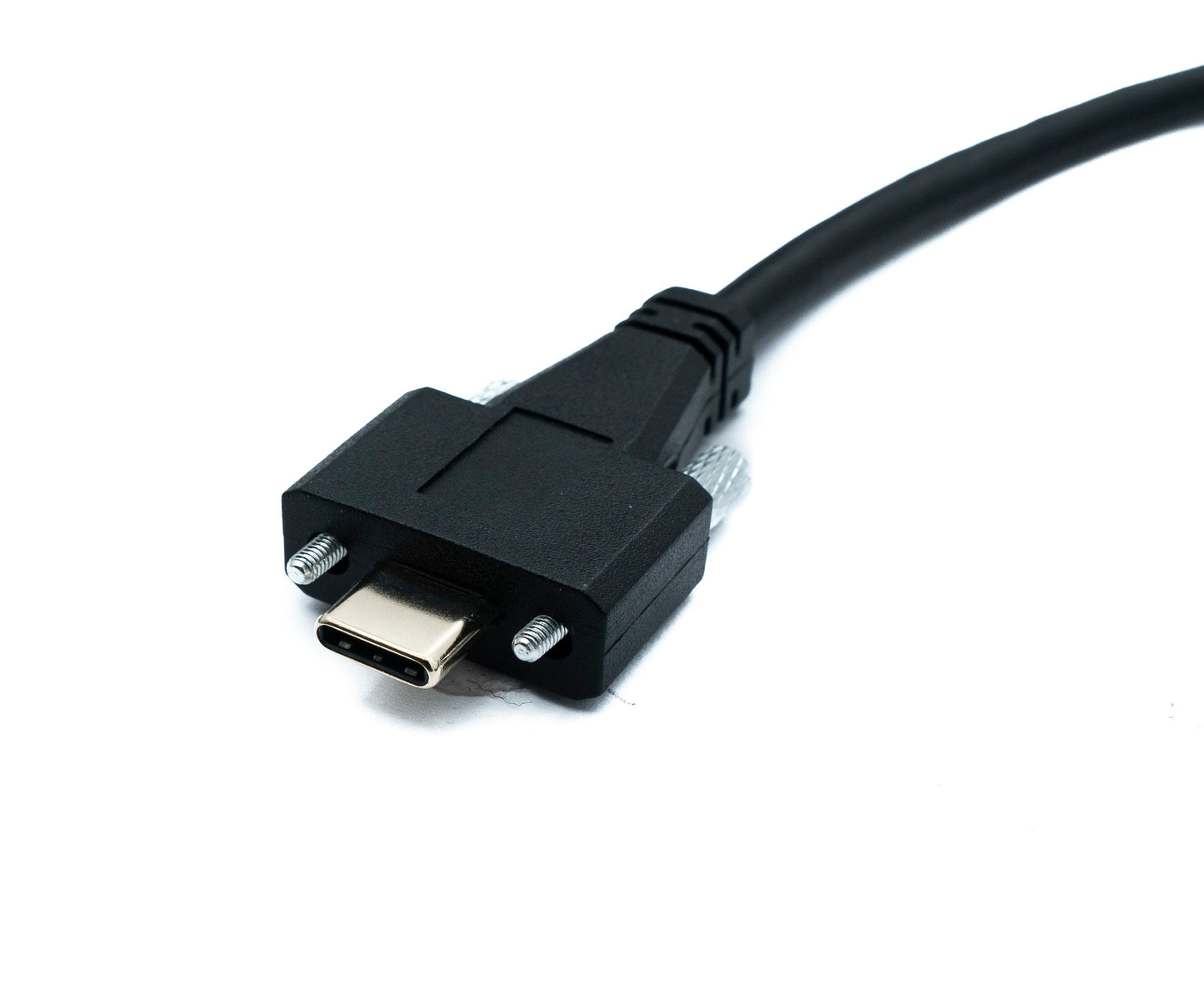 SYSTEM-S USB 3.1 Gen 2 Kabel 30 cm Typ C Stecker zu Stecker Single Double Screw 10 Gbit/s 100W