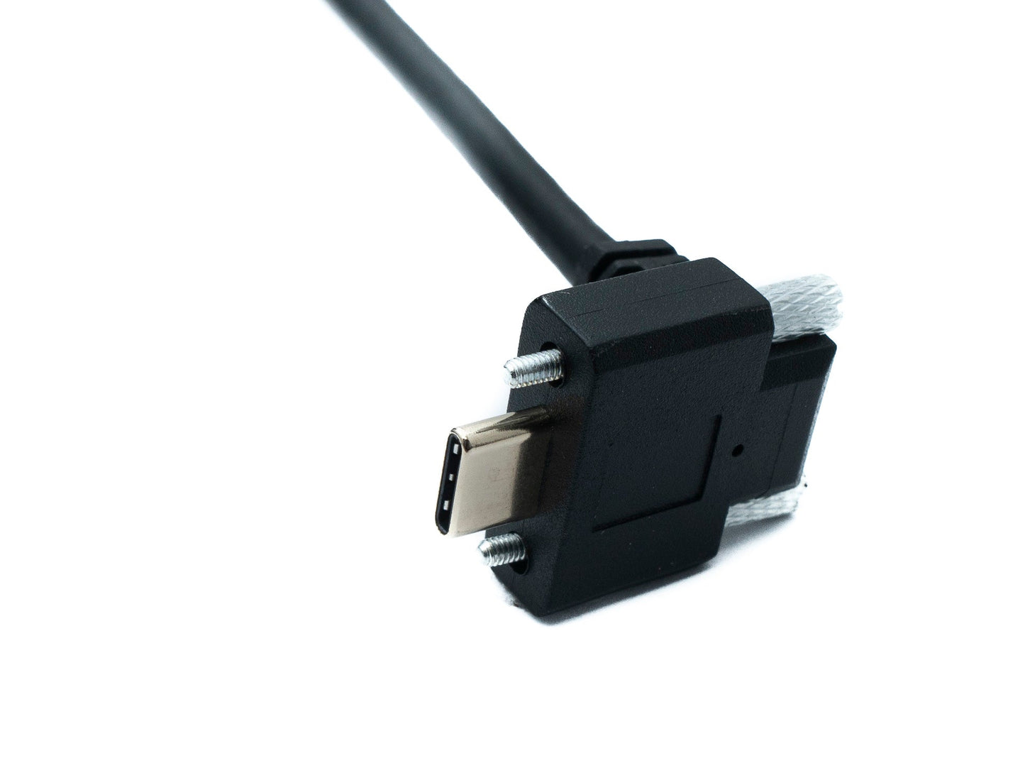 SYSTEM-S USB 3.1 Gen 2 Kabel 200 cm Typ C Stecker zu Stecker Single Double Screw Winkel Up Down 10 Gbit/s 100W