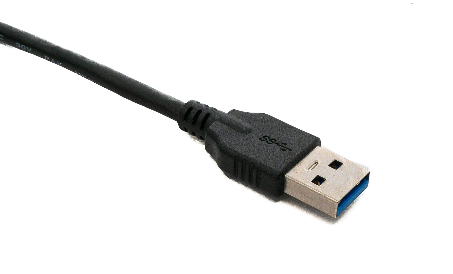 SYSTEM-S USB 3.1 Kabel 3 m Typ C Stecker zu 3.0 A Stecker Kabel 5 Gbit/s 100W in Schwarz