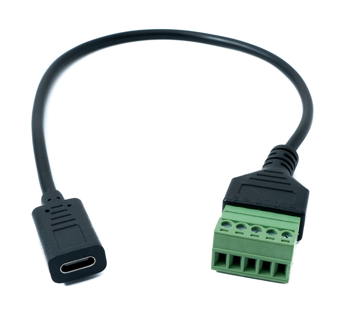 SYSTEM-S USB 3.1 cable 30 cm Type C female to 5-pin PCB connector adapter black