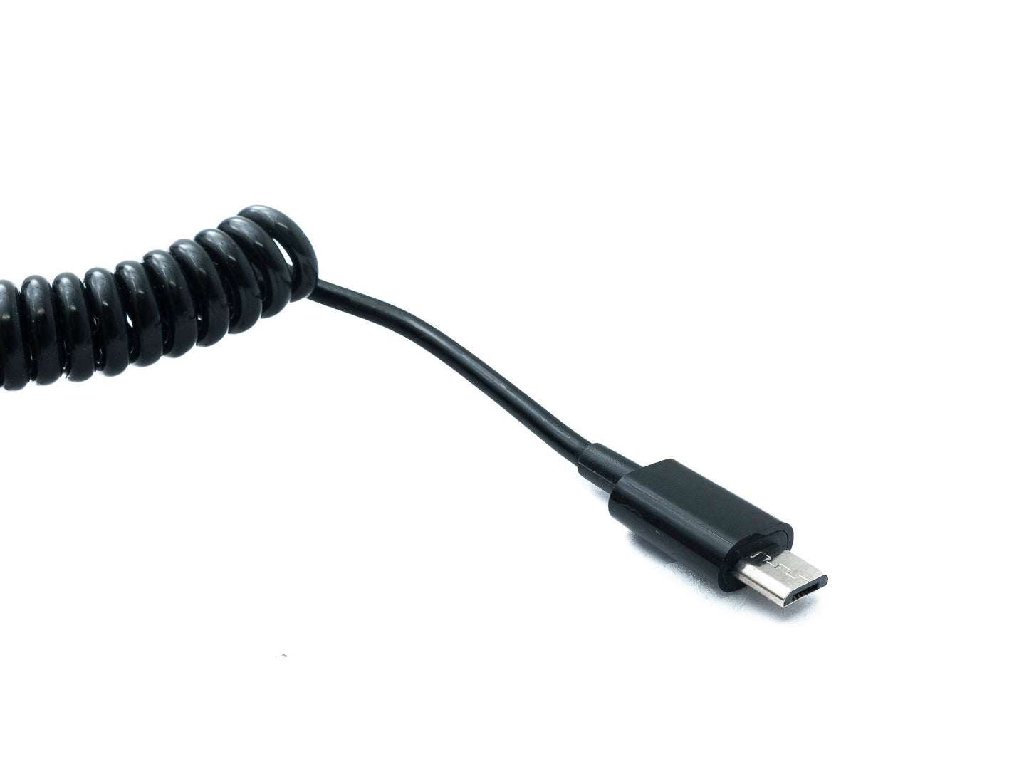 SYSTEM-S USB 2.0 Kabel 70 cm Mini B Stecker zu Micro B Stecker Spirale ausziehbar