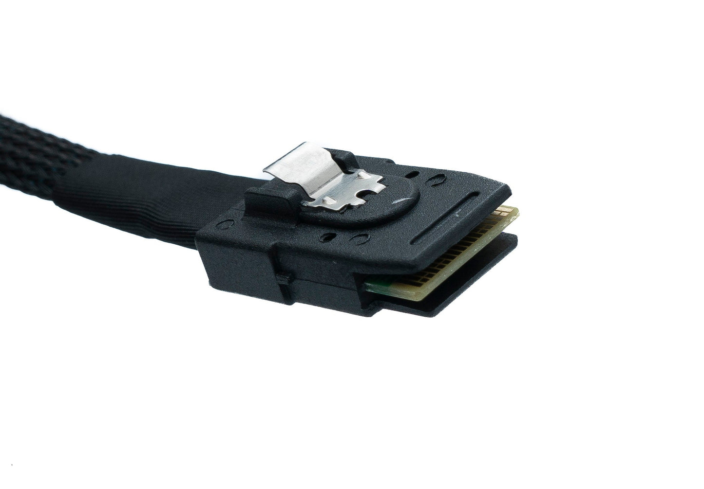 SYSTEM-S SFF-8087 Kabel 100 cm Mini SAS 36 Pin zu 4x SATA 7 Pin Winkel für RAID Festplatte Motherboard