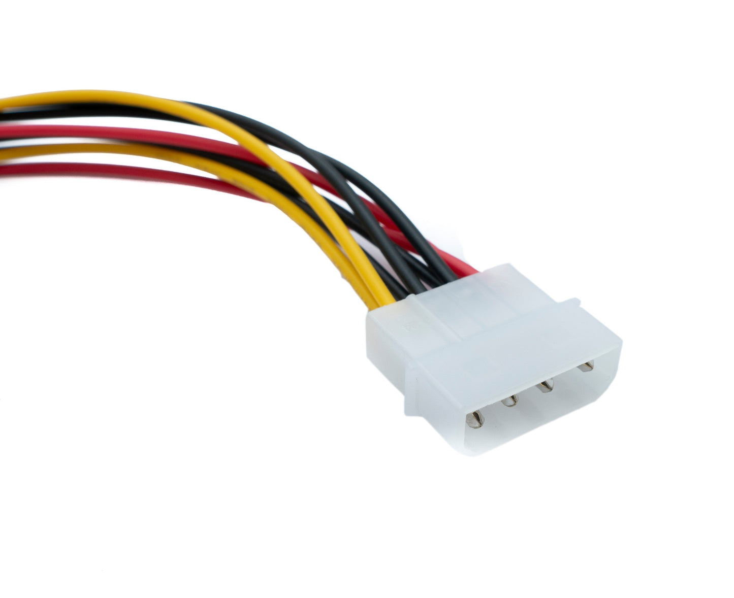 SYSTEM-S Y Molex Kabel 20 cm LP4 IDE 4Pin Stecker zu 2x Buchse Splitter
