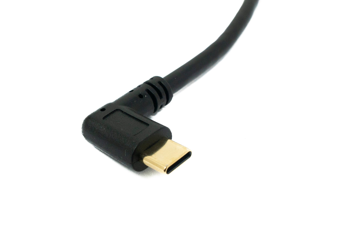 SYSTEM-S USB 3.1 Kabel 25 cm Typ C Stecker zu 3.0 Typ A Stecker Left Angled Winkel