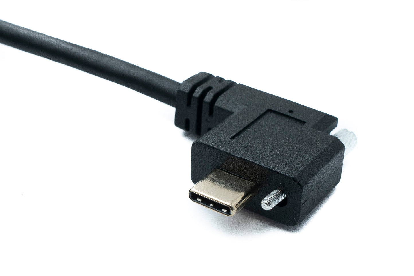 SYSTEM-S USB 3.1 Gen 2 Kabel 2 m Typ C Stecker zu Stecker Panel Mount Winkel Left Right Angled 10 Gbit/s 100W