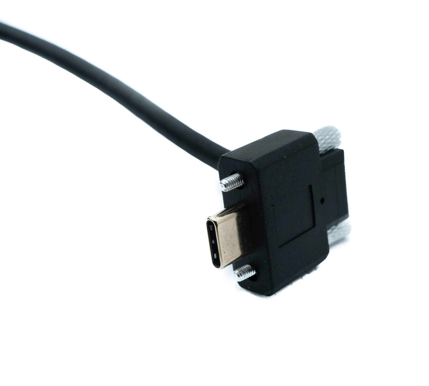 SYSTEM-S USB 3.1 Gen 2 Kabel 200 cm Typ C Stecker zu Stecker Single Double Screw 2x Winkel Up Down 10 Gbit/s