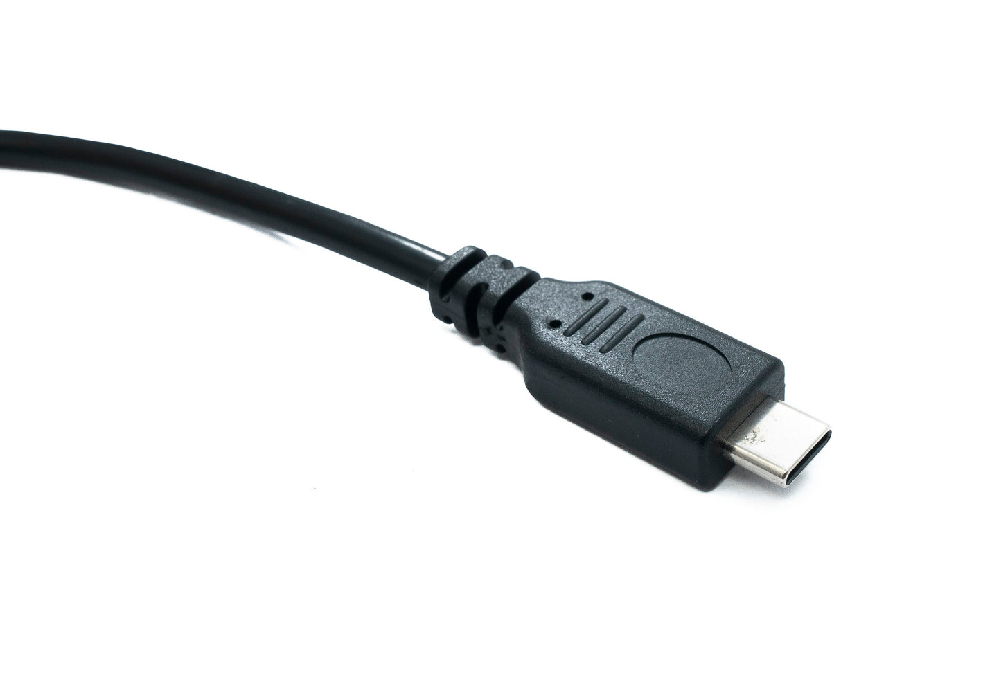 SYSTEM-S USB 3.1 Kabel 30 cm Typ C Stecker zu 2.0 Mini B Buchse 5 Pin Panel Mount 28 mm