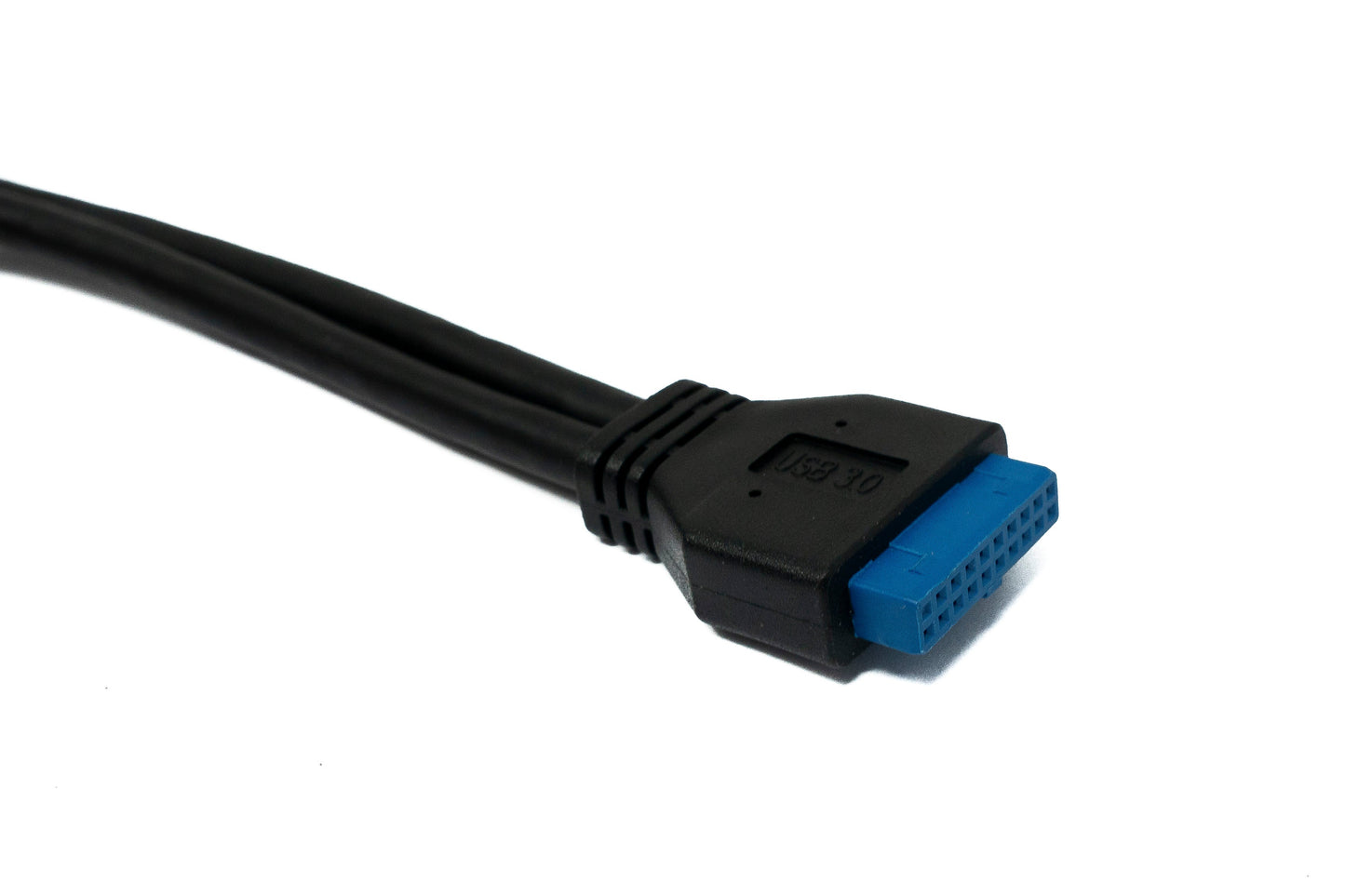 SYSTEM-S USB 3.0 cable 50 cm 20 pin to 2x Type A female panel mount 5 Gbit/s 100W