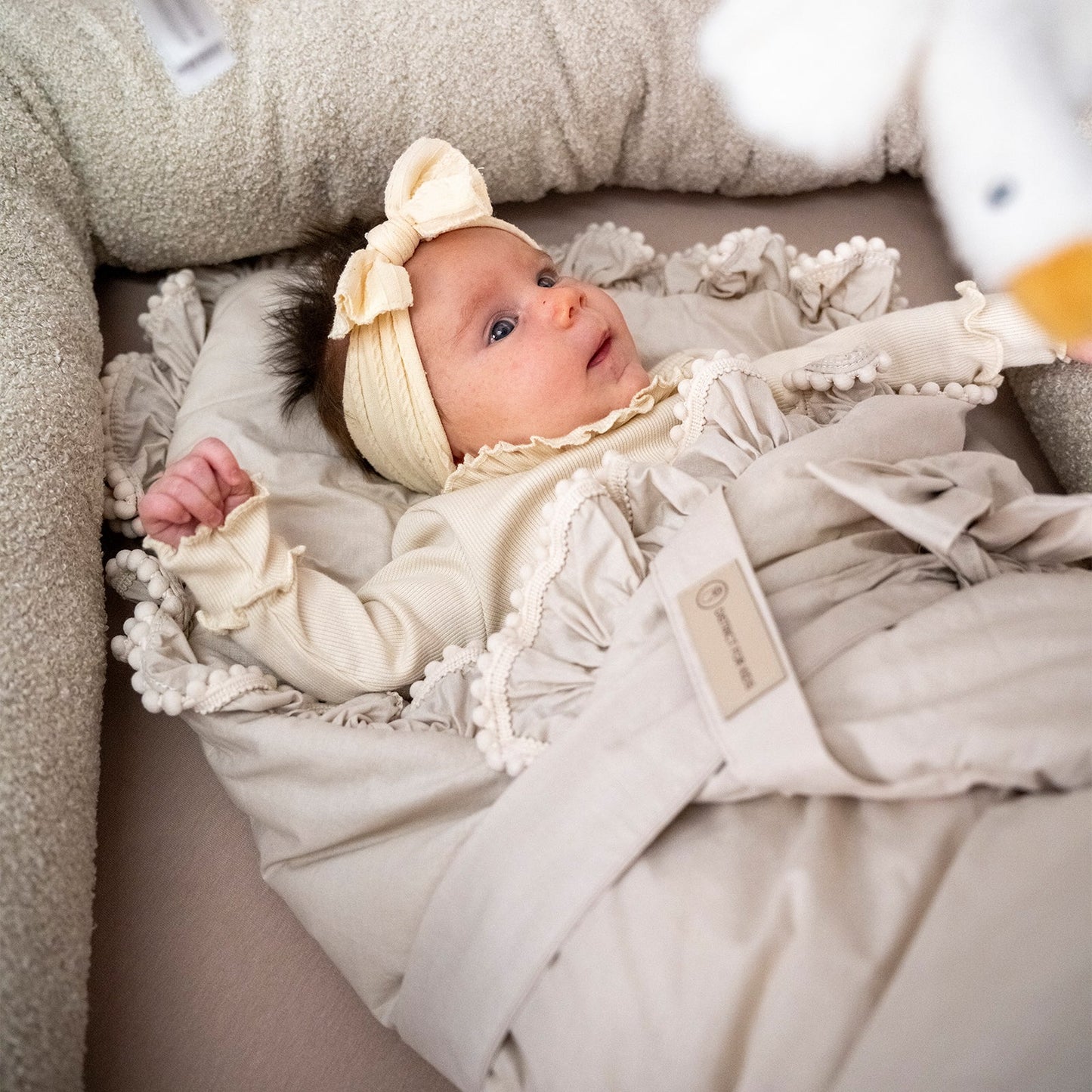 Babyhörnchen Boho für Babys – Puckdecke & Einschlagsdecke