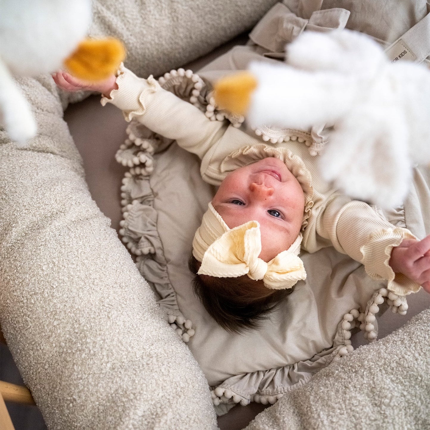 Babyhörnchen Boho für Babys – Puckdecke & Einschlagsdecke