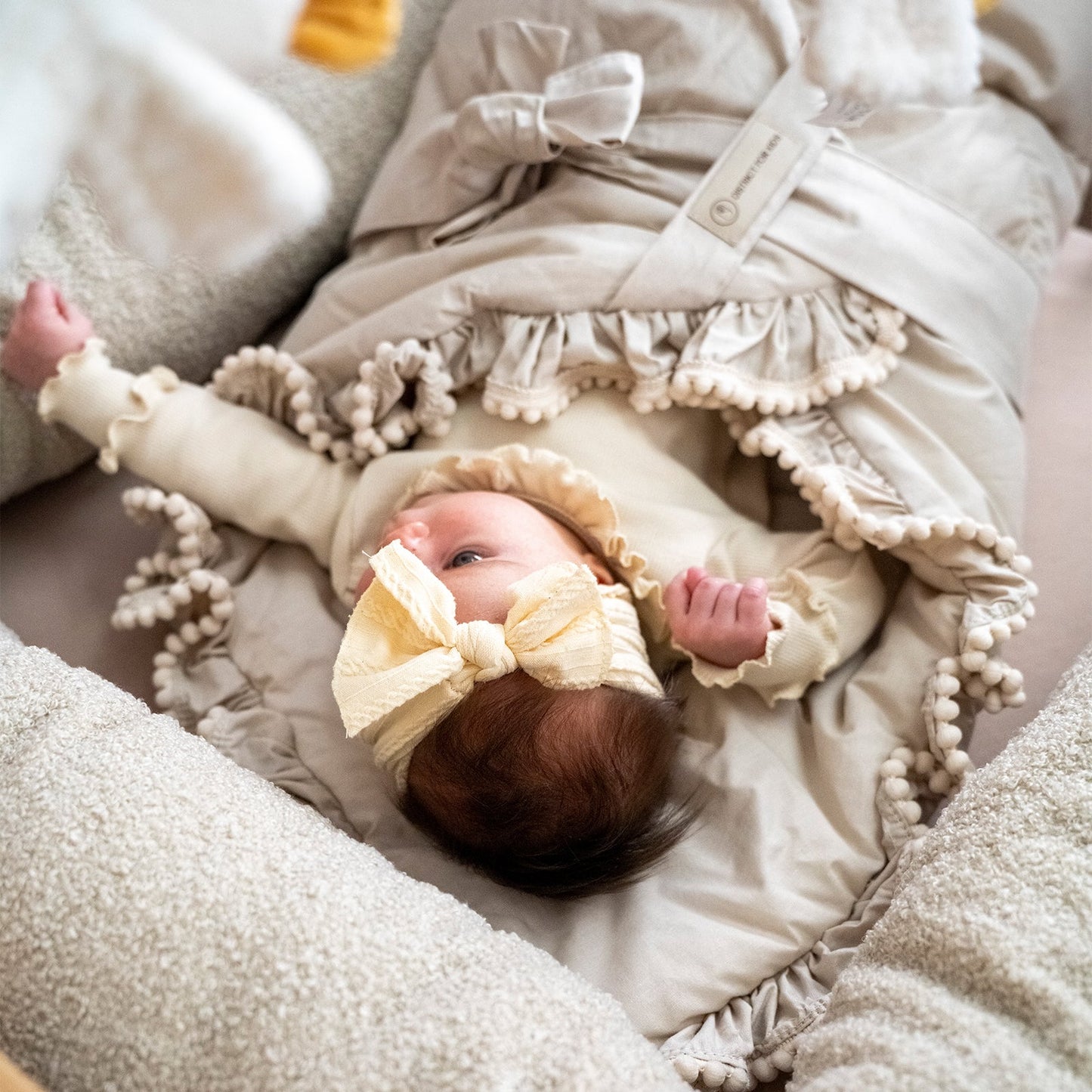 Babyhörnchen Boho für Babys – Puckdecke & Einschlagsdecke
