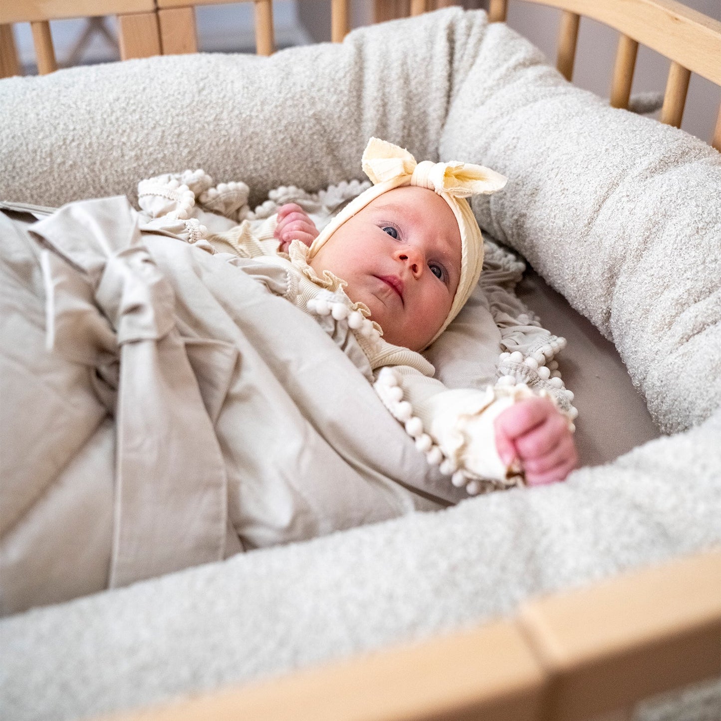Babyhörnchen Boho für Babys – Puckdecke & Einschlagsdecke