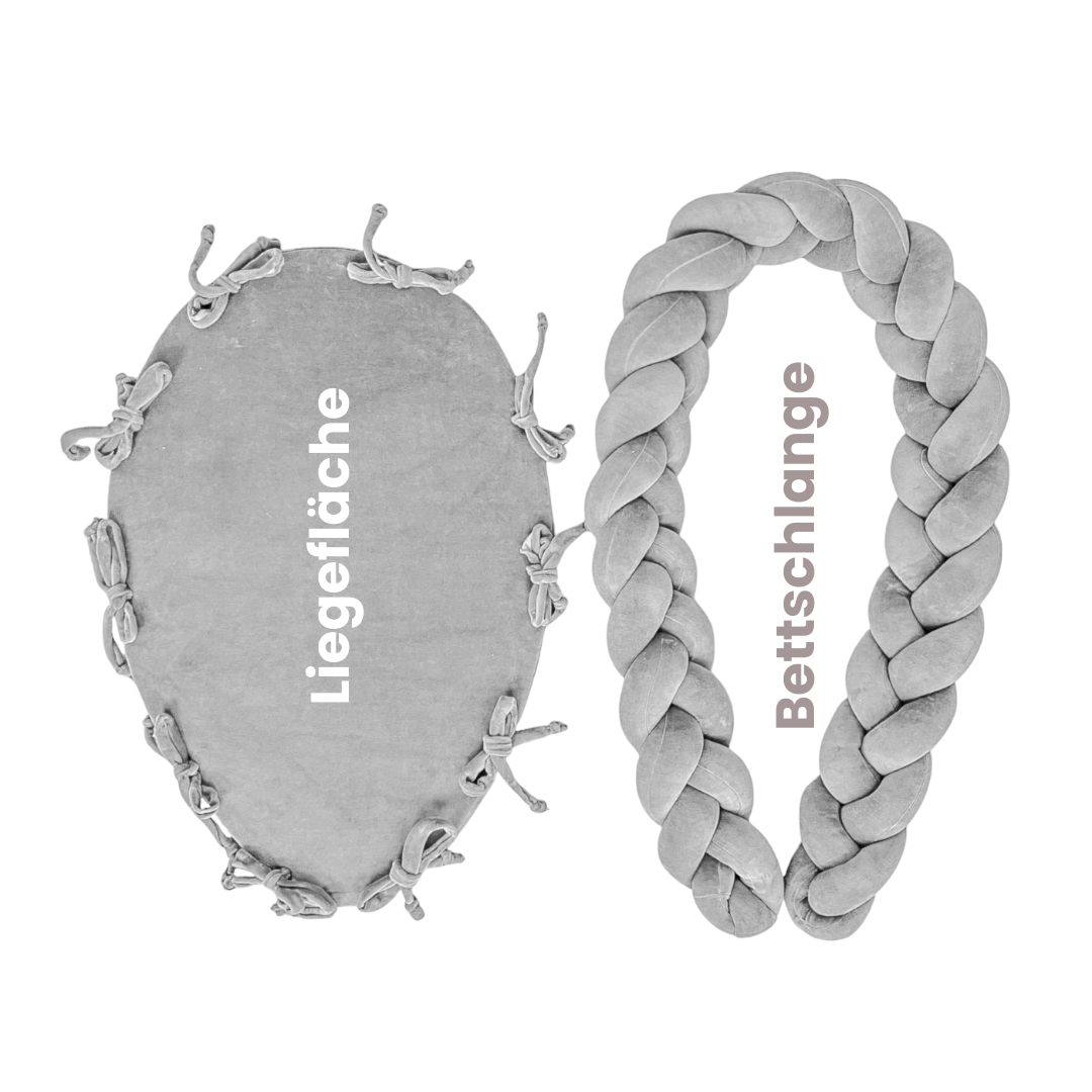 Babynestchen 2-in-1 – Kuscheliger Baby-Kokon & Bettumrandung