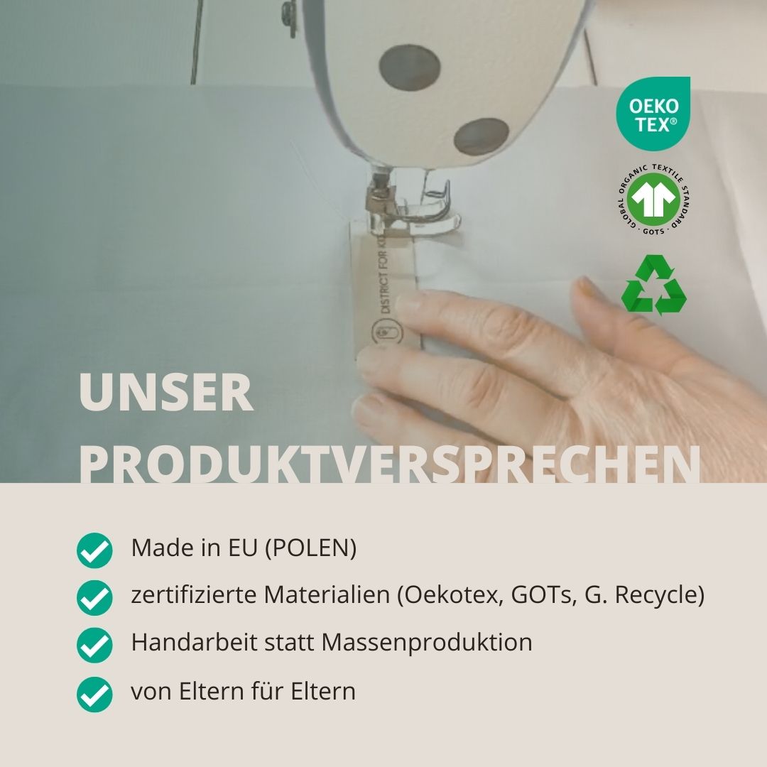 Pucksack Baumwolle Rosen mitwachsend – Ganzjahres Babyschlafsack & Einschlafhilfe