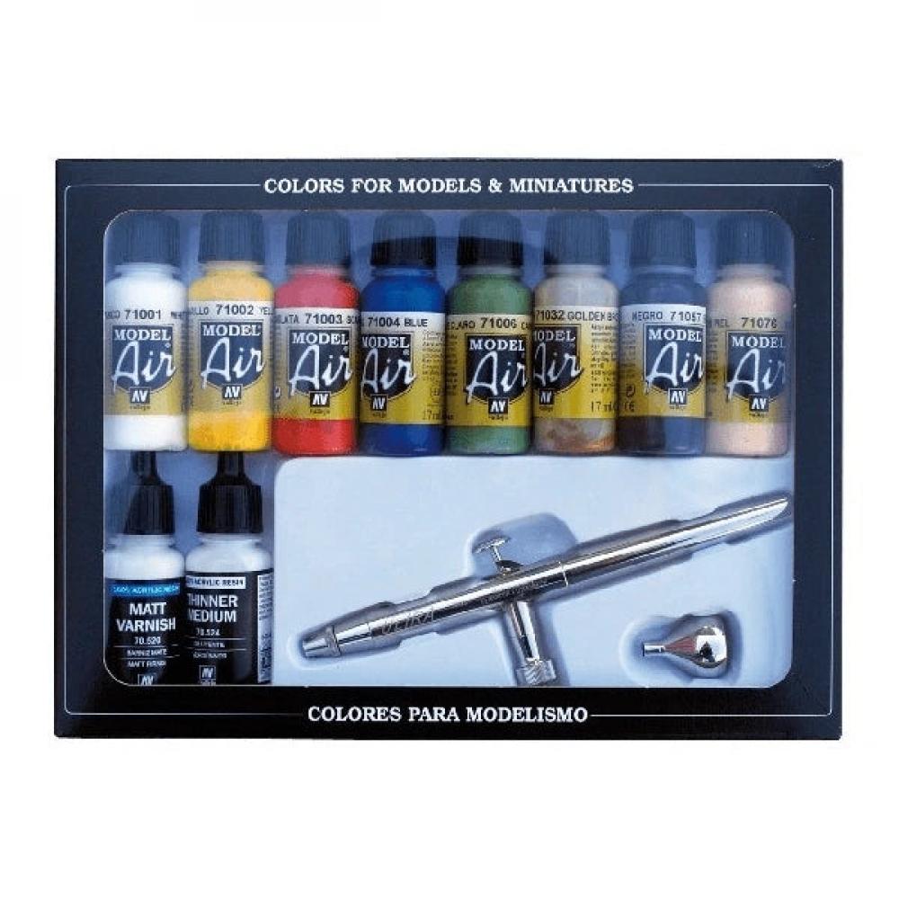 Vallejo airbrush set with base colors 10x17ML