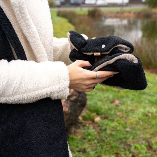 Gloves Boucle Teddy fabric stroller - warm & sustainable