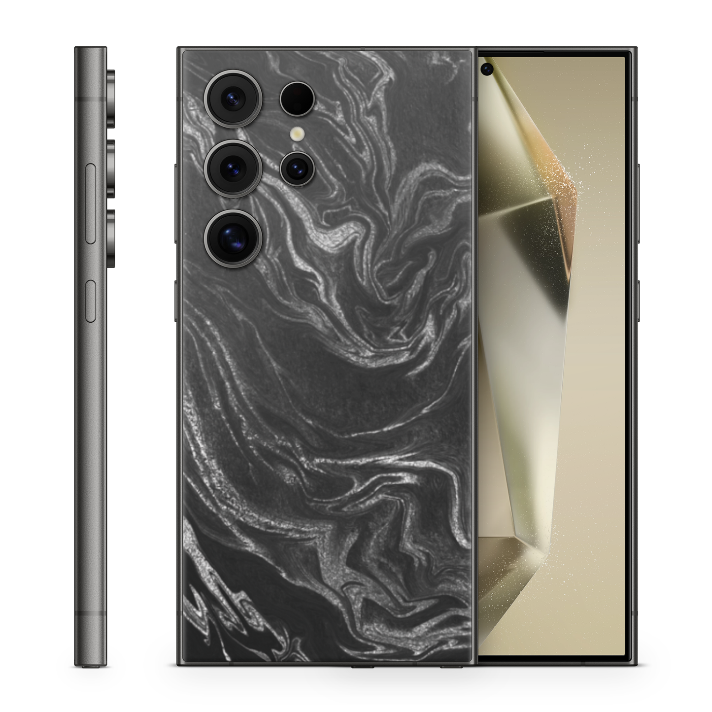 Galaxy S24 Ultra Skin Black Silver