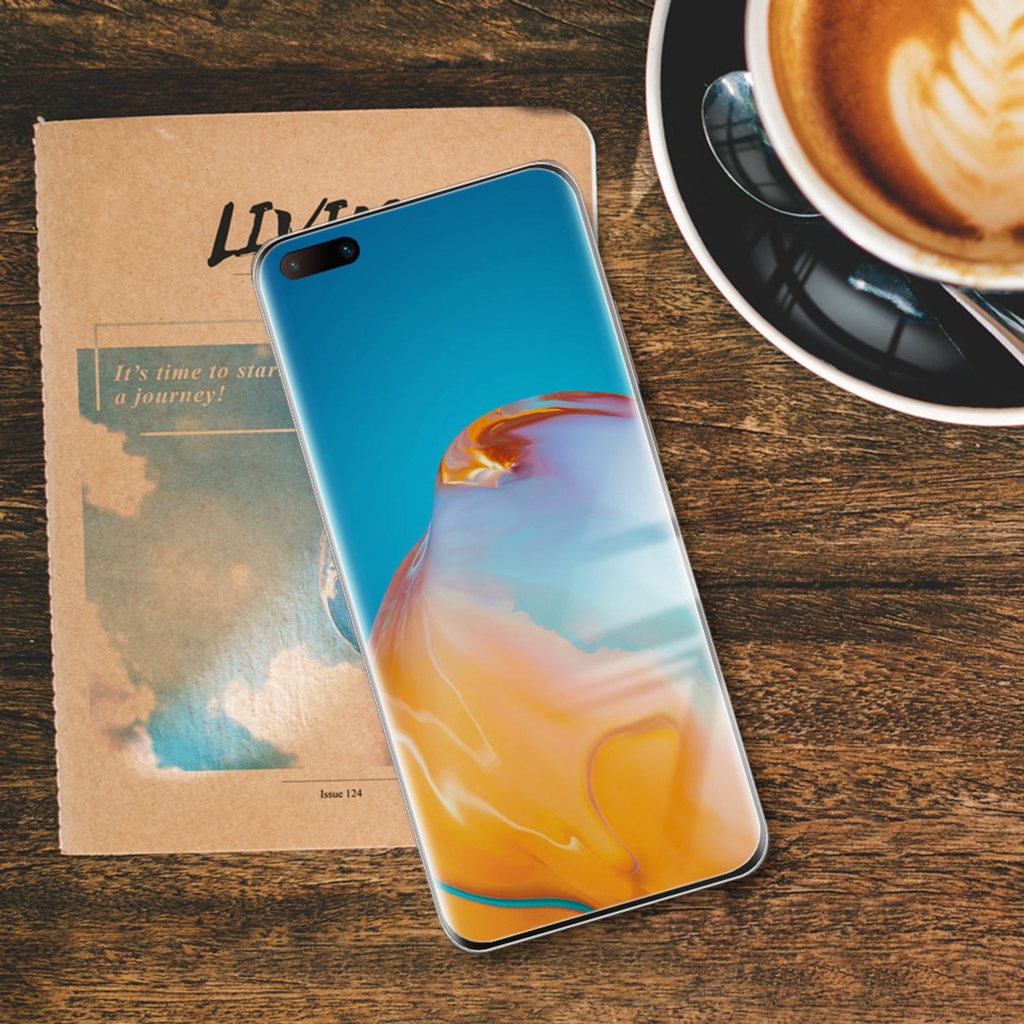 NALIA (2x) Schutzglas kompatibel mit Huawei P40 Pro Glas, 9H Full-Cover Hartglas Displayschutzfolie Screen Protector, Handy Bildschirm-Abdeckung Displayschutz LCD Film Tempered Glass Schutzfolie Klar