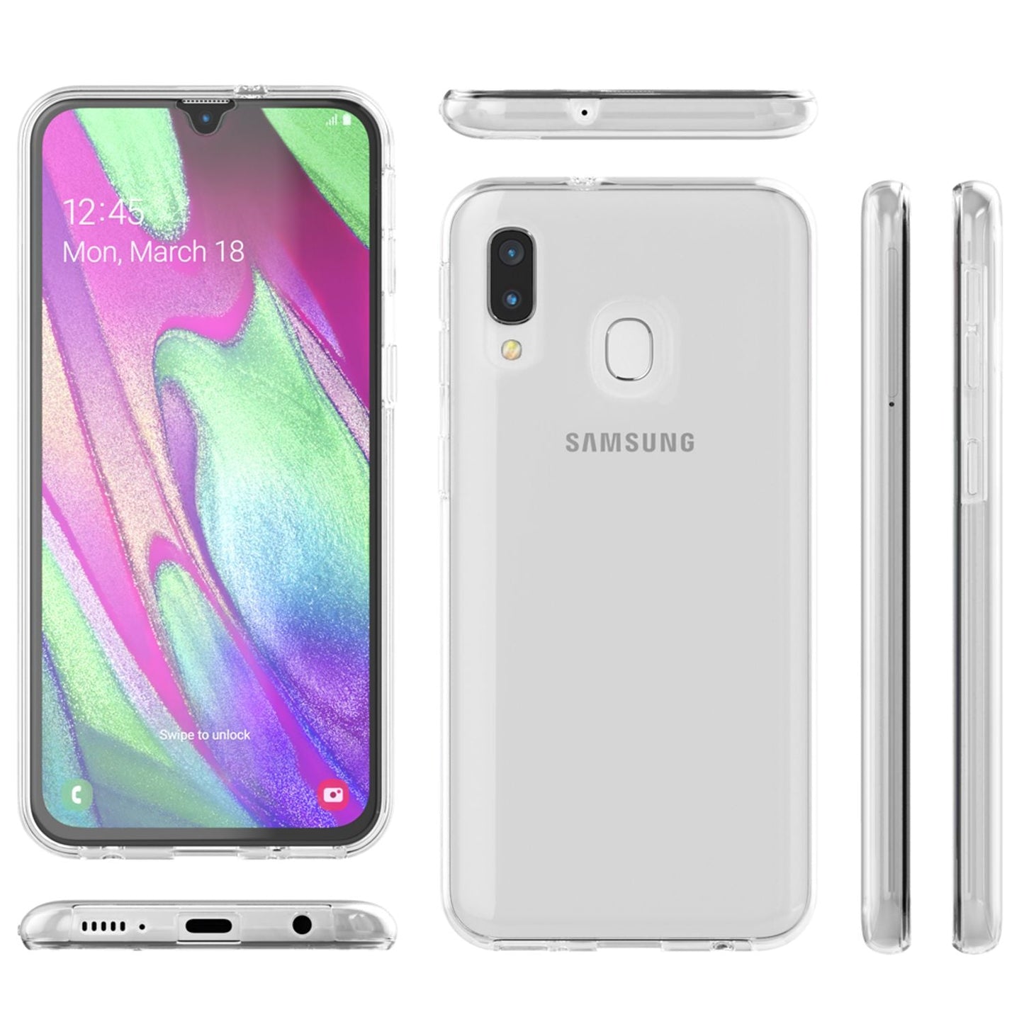 NALIA 360° Hülle für Samsung Galaxy A20e – Vorne & Hinten Schutz – 360GUARD (Full-Body Case) – Marke aus Berlin