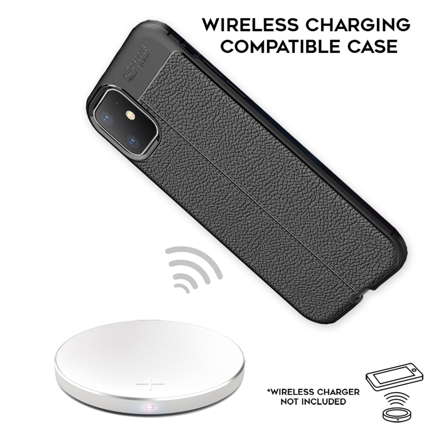 NALIA Leder-Optik Silikon Case für iPhone 11 – Griffig & Matt – BARRON Handyhülle (Anti-Fingerprint, Stoßfest & Robust) – Marke aus Berlin