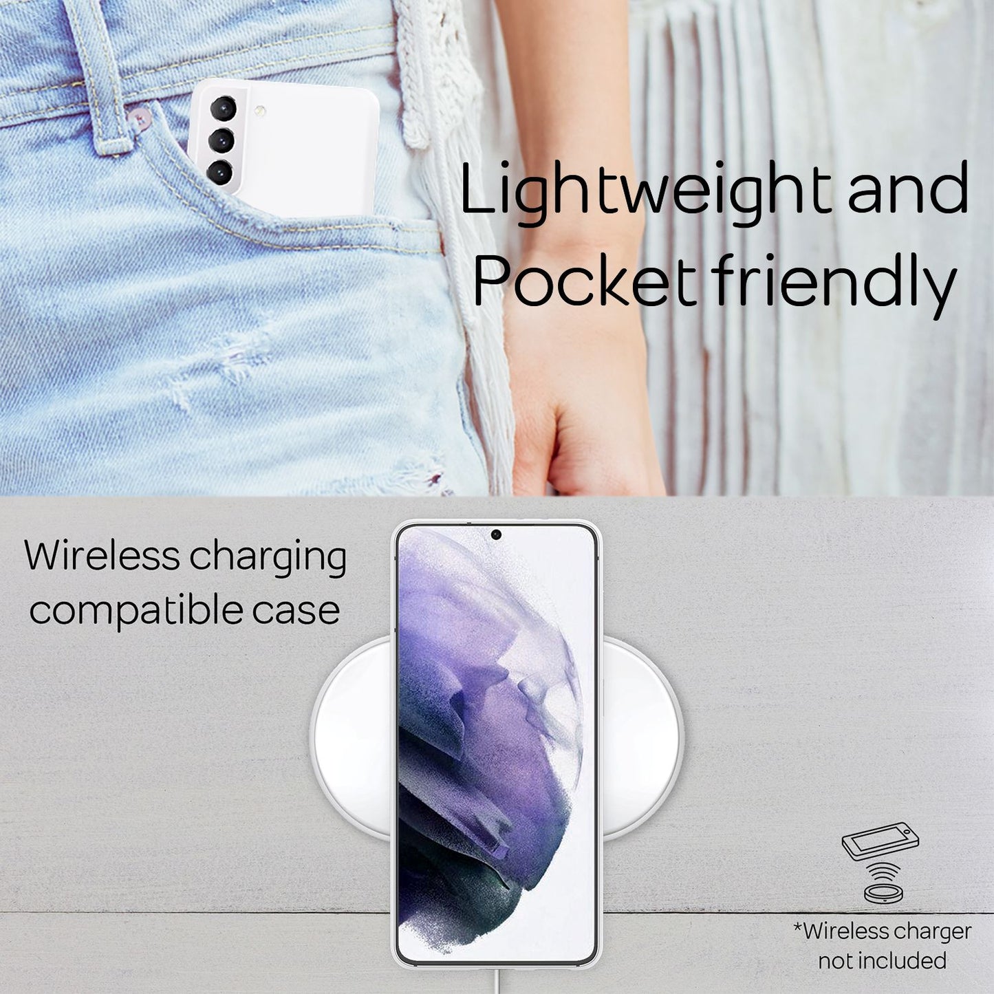 NALIA Ultra Slim Hardcase für Samsung Galaxy S21 Plus – Matt & 0.3mm Dünn – PHANTOM (Hauchdünnes Cover & Kamera-Vollschutz) – Marke aus Berlin