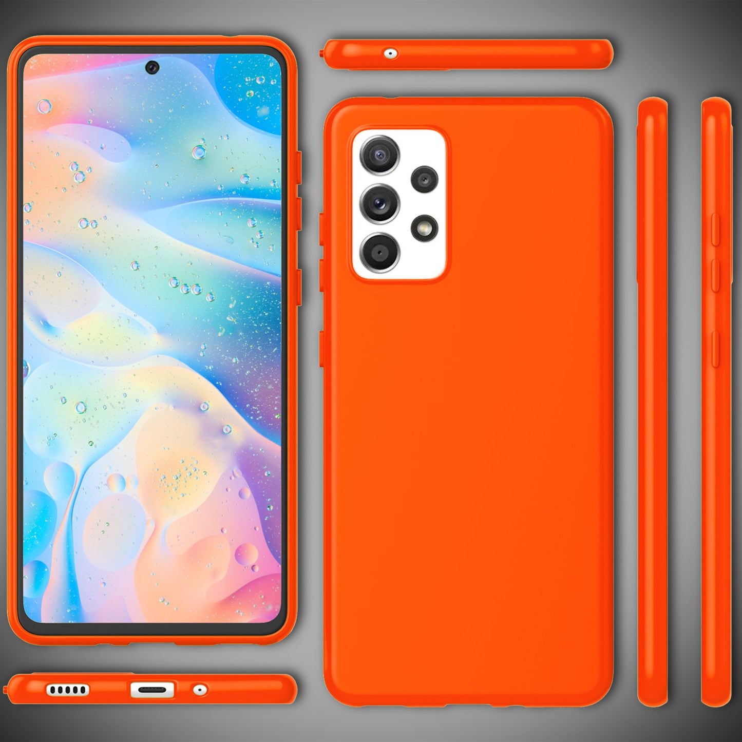 NALIA Neon Silikonhülle für Samsung Galaxy A53 – Soft-Touch & Signal-Neon – NEONSHOCK (Matte Schutzhülle) – Marke aus Berlin