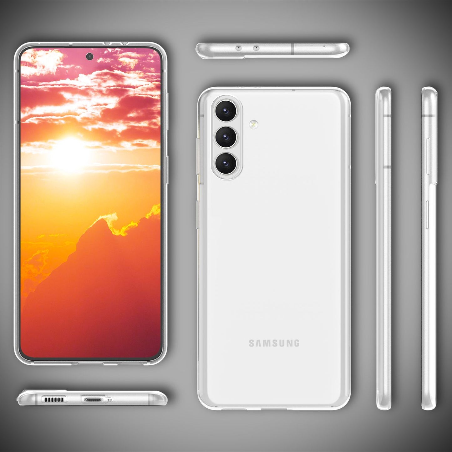 NALIA Transparente Silikonhülle für Samsung Galaxy S24 – Anti-Gelb & Rutschfest – GLAZE (Handyhülle Kristallklar, Schlank & Stoßfest) – Marke aus Berlin