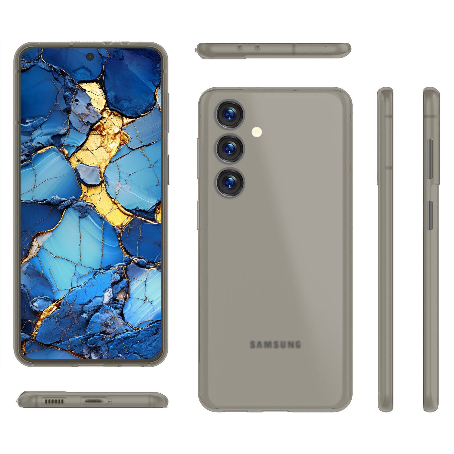 NALIA Ultra Slim Hardcase für Samsung Galaxy S24 – Matt & 0.3mm Dünn – PHANTOM (Hauchdünnes Cover & Kamera-Vollschutz) – Marke aus Berlin