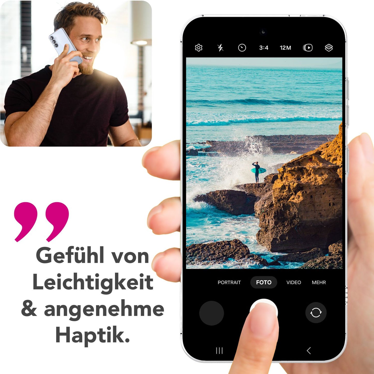 NALIA Transparente Silikonhülle für Samsung Galaxy S25 – Anti-Gelb & Rutschfest – GLAZE (Handyhülle Kristallklar, Schlank & Stoßfest) – Marke aus Berlin