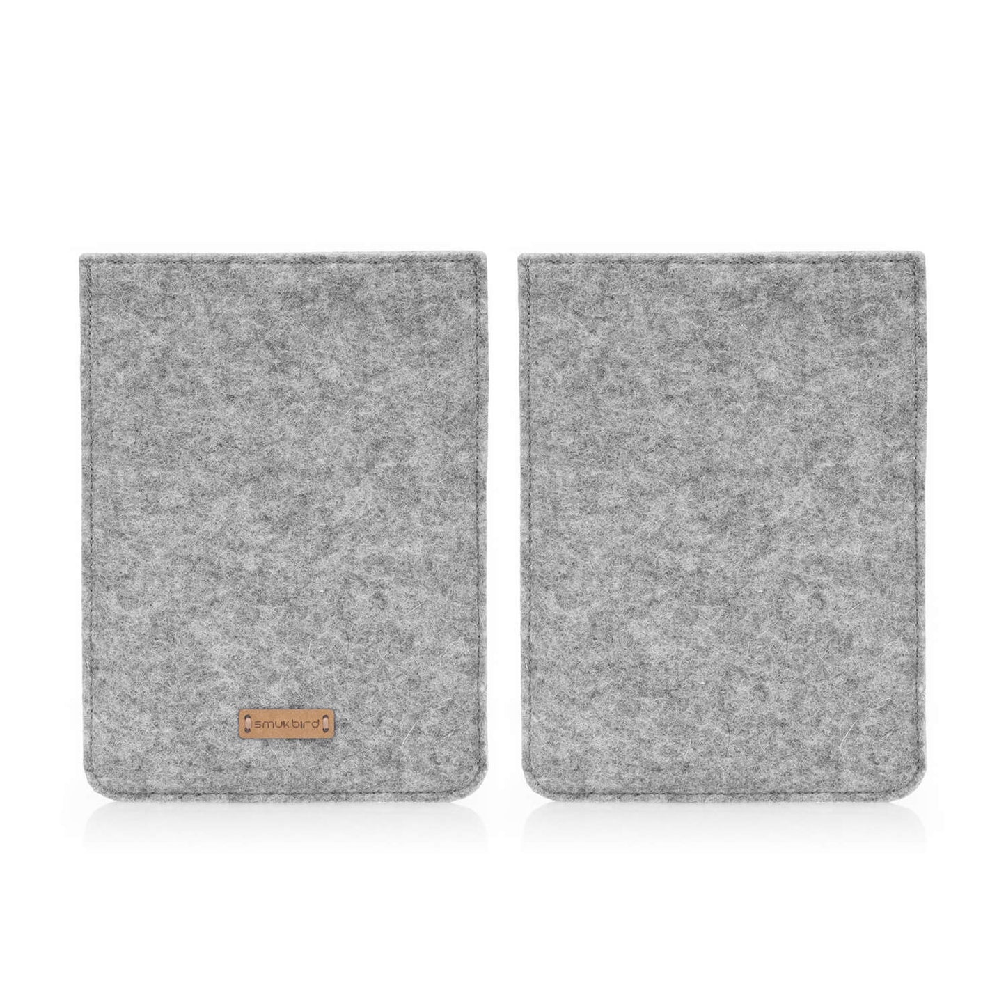 Hülle für Kindle Paperwhite 10 | aus Filz und Bio-Baumwolle | hellgrau - stripes | Modell "LET"
