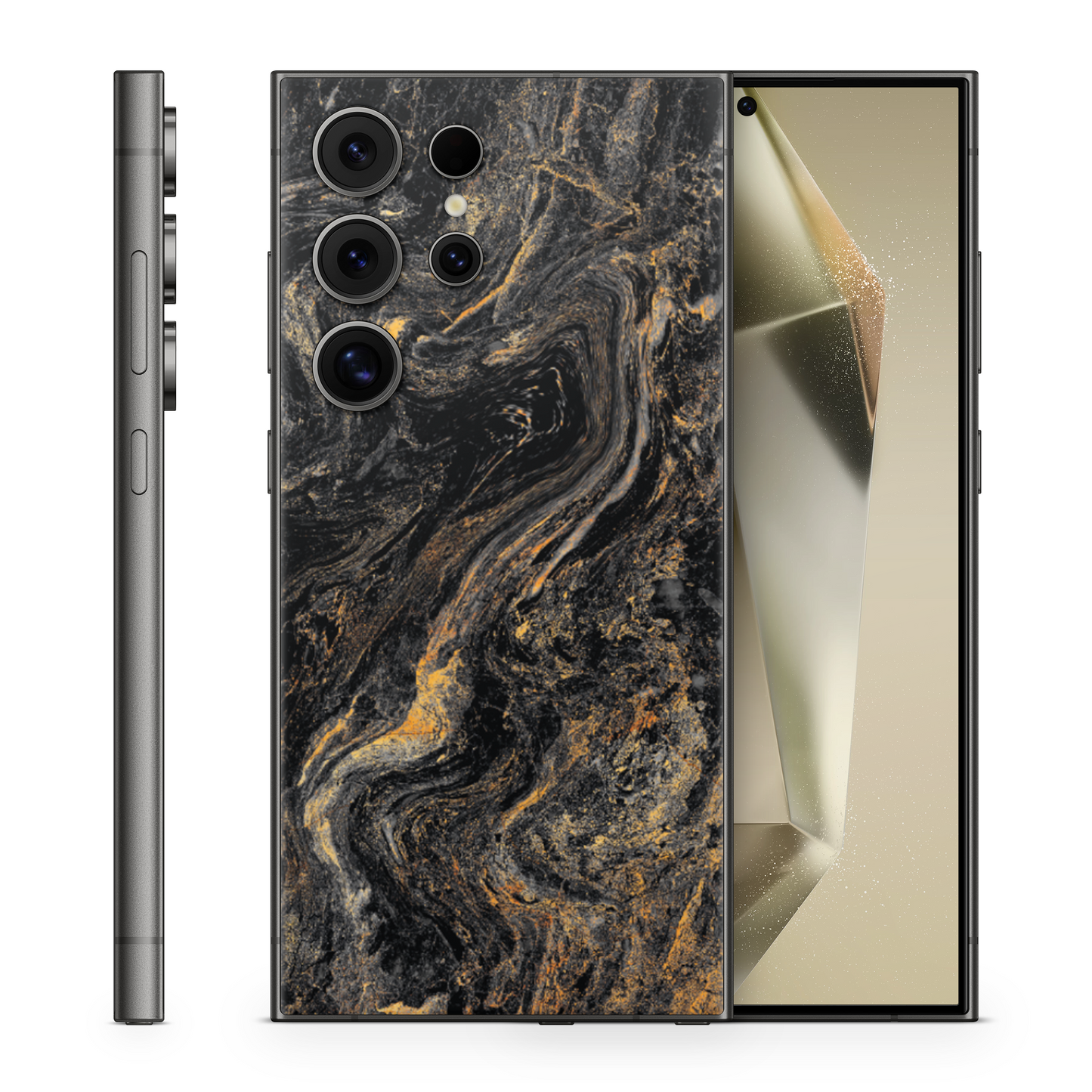 Galaxy S25 Ultra Skin Gold Black