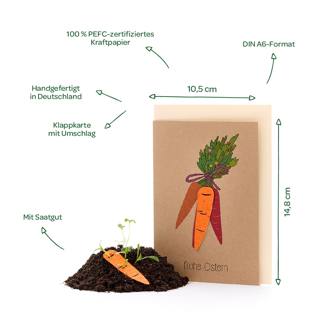 Easter card "Carrot Greetings"
