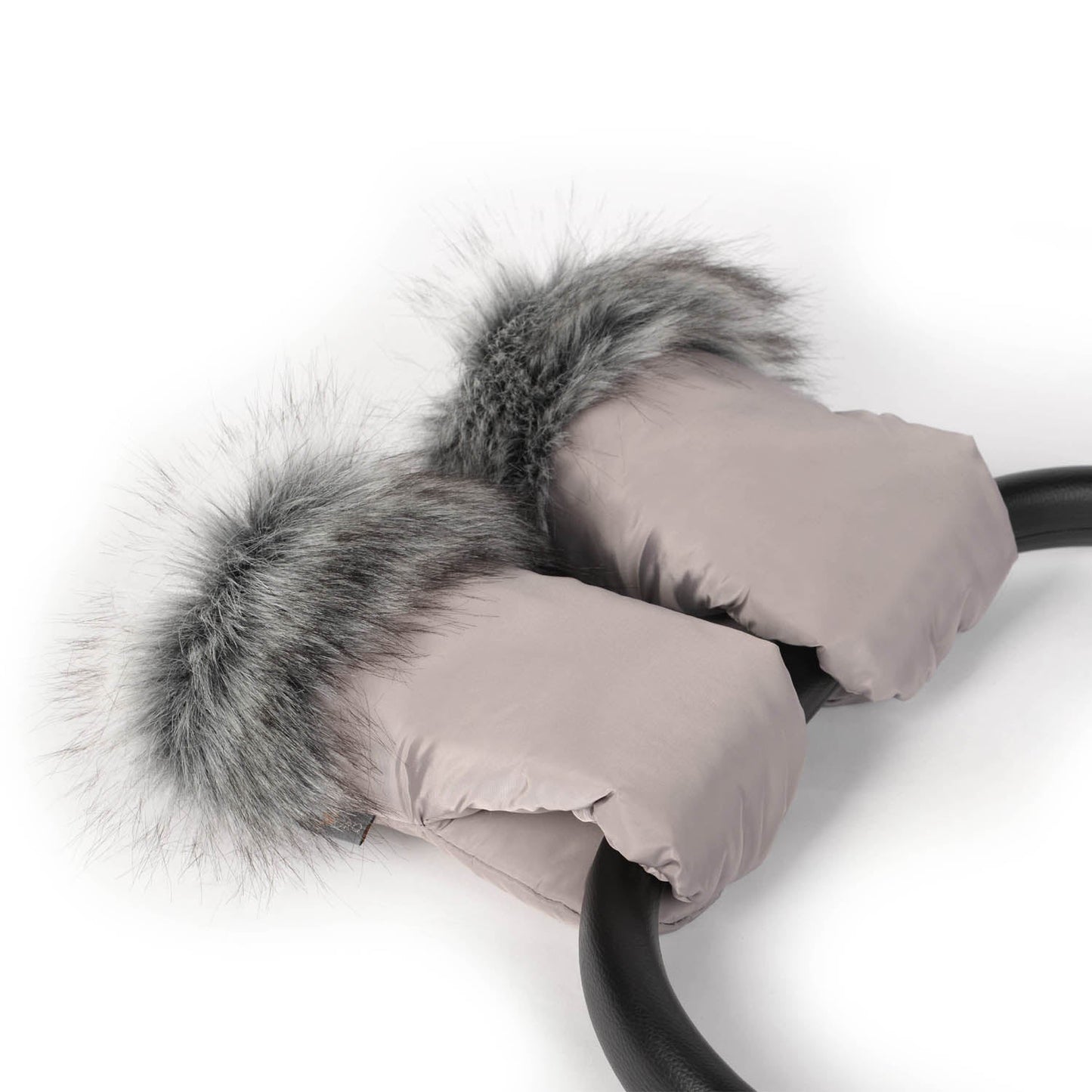 Hand warmers with fur for strollers – stylish, warm & water-repellent