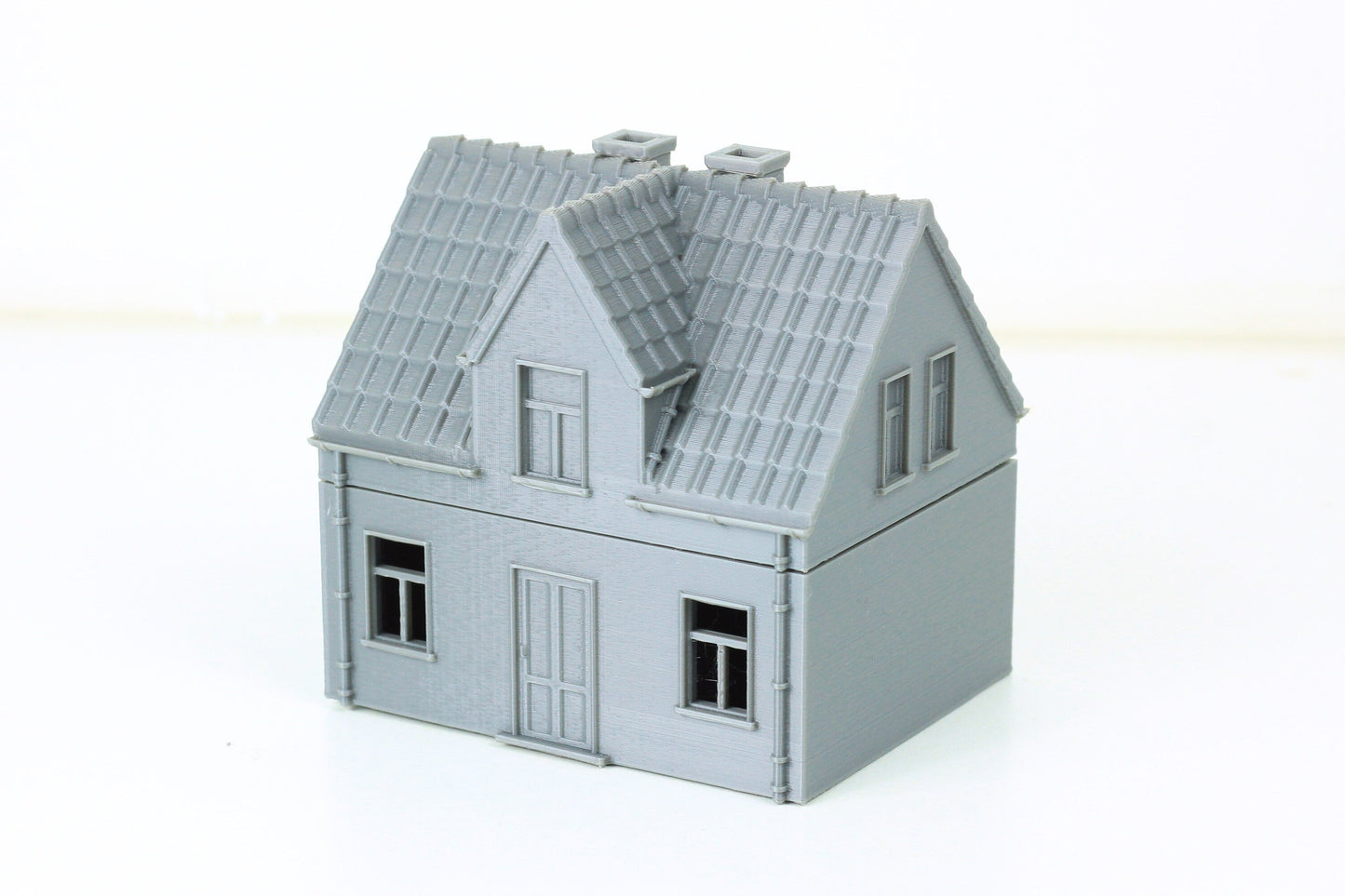 German Village Set of 4 Houses - Tabletop Wargaming Terrain - Miniature Gaming - 3D Printed